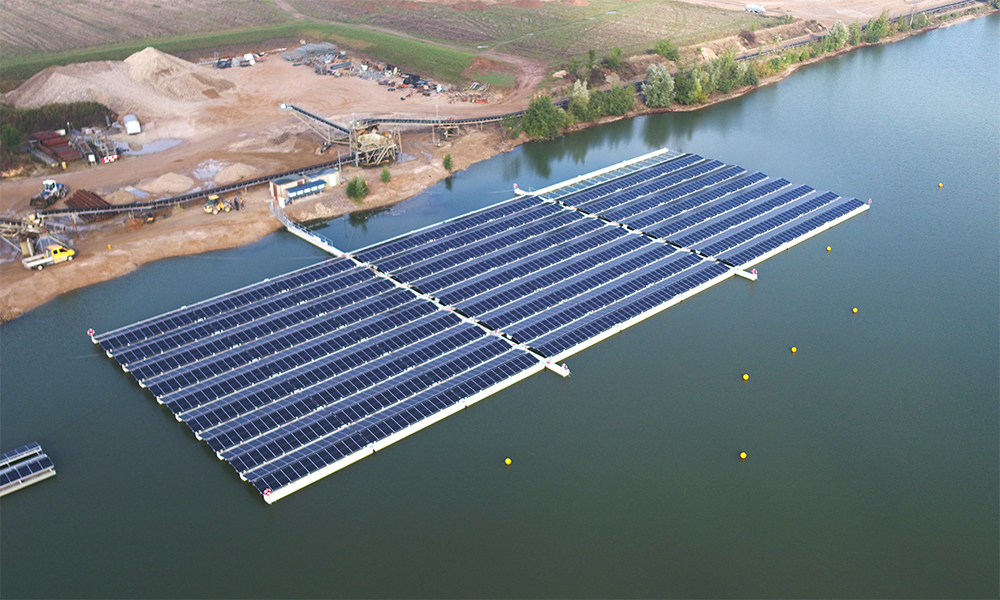 Verschenktes Potenzial für PV Anlagen auf Baggerseen
